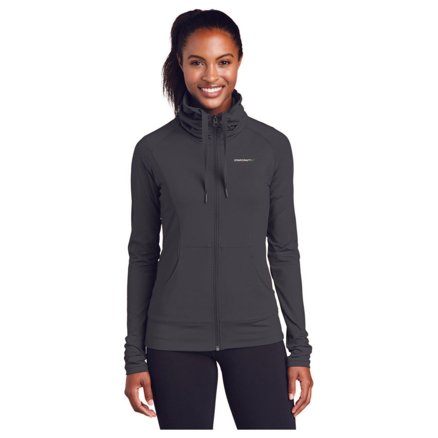 Sport-Tek® Ladies Sport-Wick® Stretch Full-Zip Jacket - LST852