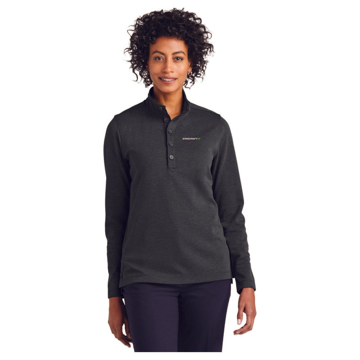 Brooks Brothers® Women’s Mid-Layer Stretch 1/2-Button - BB18203