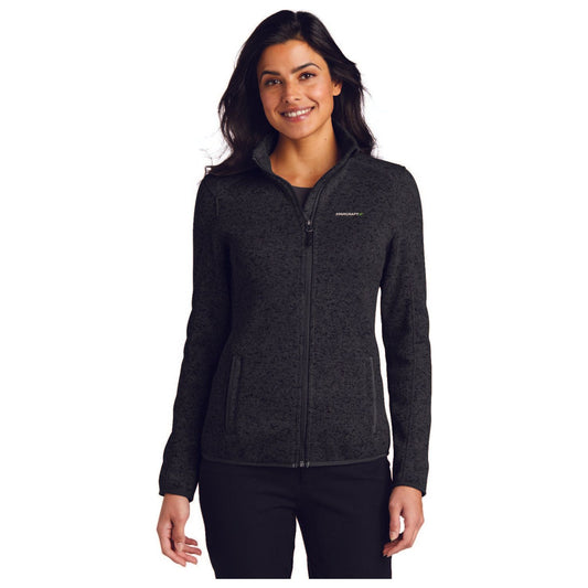 Port Authority® Ladies Sweater Fleece Jacket - L232