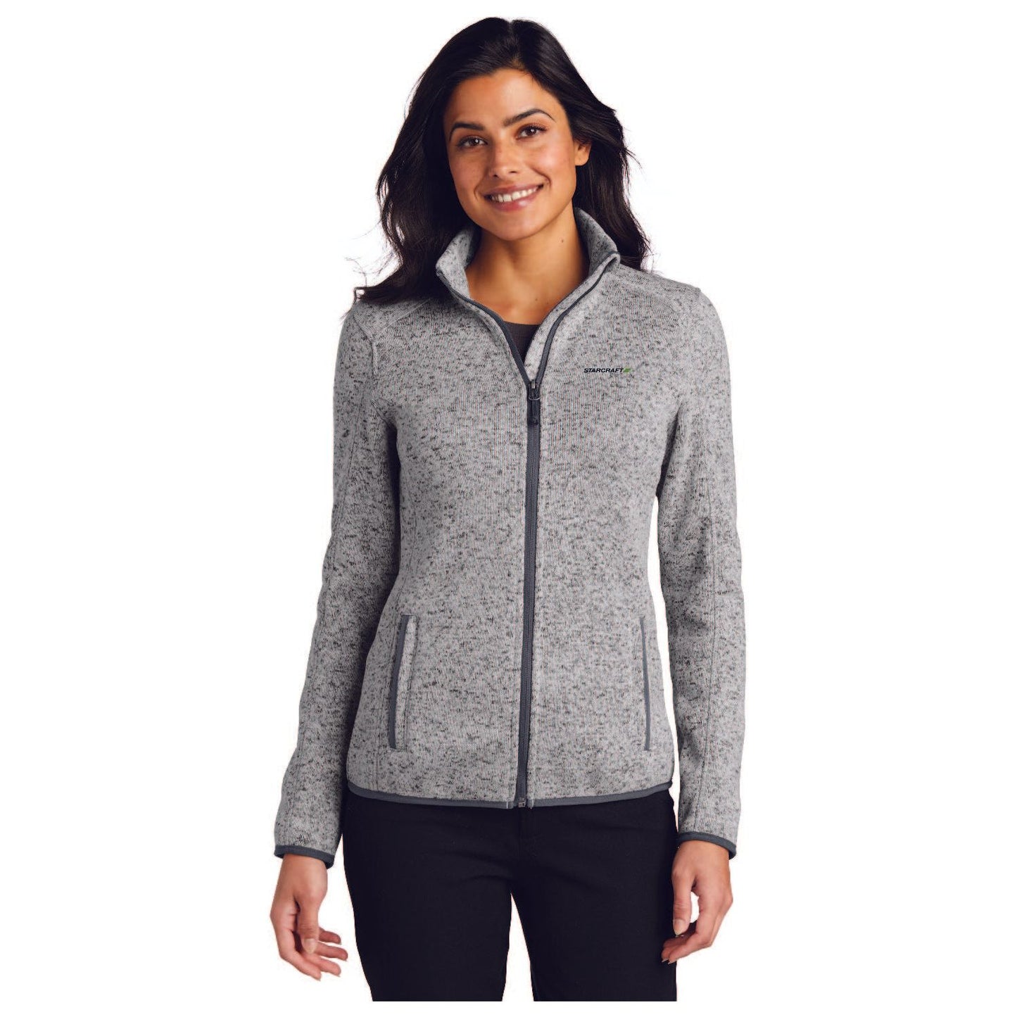 Port Authority® Ladies Sweater Fleece Jacket - L232